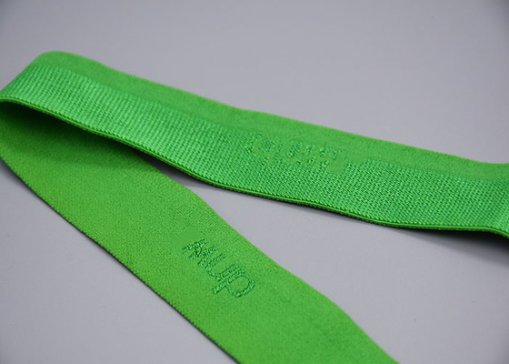La ropa echada a un lado doble de Logo Flat Elastic Cord For del telar jacquar modificó para requisitos particulares