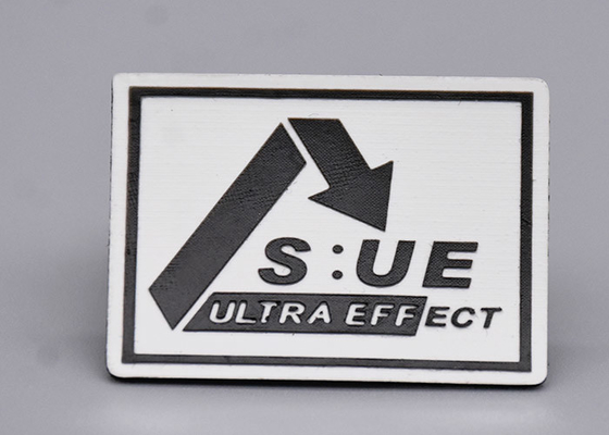 Ropa de encargo de Logo Screen Printed Labels For del negro del silicón
