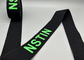 banda elástica impresa renovable negra Logo For Clothing brillante de 40m m