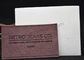 Etiquetas de cuero de encargo del PVC de la PU de Debossed para los artículos hechos a mano