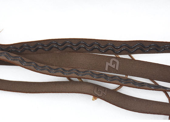 Correas antis revestidas de nylon del silicón del casquillo de natación de la banda elástica del resbalón de Eco