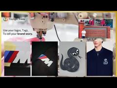 Hierro en 2D TPU reciclado parches uniformes personalizados para sombreros y ropa