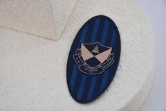 Etiquetas de transferencia de calor de silicona personalizadas con logotipos de 3 colores