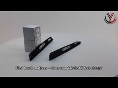 Vestidos con correas de poliéster con logotipo de silicona blanca