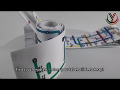 Parches serigrafiados SGS ODM en cinta 100% algodón Oeko Tex Standard 100