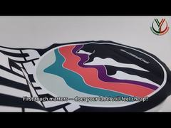 Impresión de logotipos personalizados de silicona en etiquetas de tela tejida para prendas