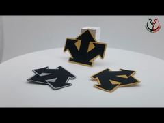 Etiquetas de ropa lavables de 1 mm con estampado de sarga, logotipo de silicona personalizado