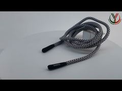 Cordón elástico de silicona L125cm Cordón de algodón para bolsas con cordón