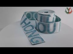 Vea por qué elija el cordón elástico plano del logotipo del telar jacquar de doble cara para la ropa modificada para requisitos particulares