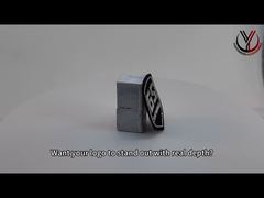 Ver 2mm Plata TPU Parches en Relieve OEKO Negro 3D etiqueta de suéter Demo
