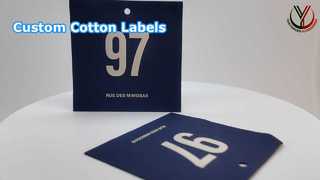 Etiquetas de algodón personalizadas para su marca