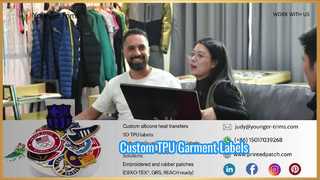 Etiquetas de TPU personalizadas para prendas