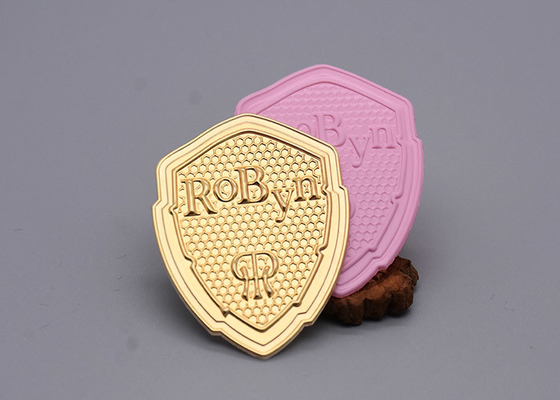 Insignia degradable de encargo Logo For Clothing grabado en relieve calor que moldea de TPU