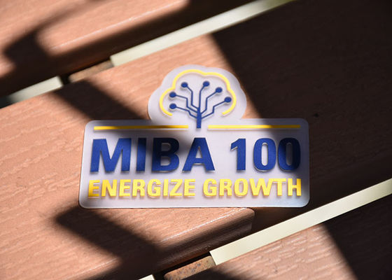 TPU 0.8m m grueso transparente imprimió el silicón Logo Custom de la etiqueta