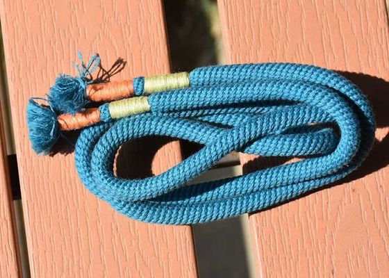 Cordón redondo tejido del lazo del algodón de la cabeza 6m m del hilado para la ropa