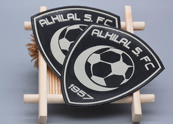TPU imprimió jerséis del fútbol de Logo Heat Transfer Label For del silicón