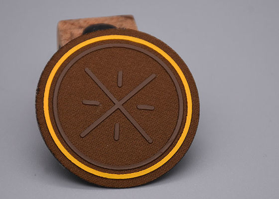 2.a tela tejida aumentada de Logo Heat Transfer Clothing Labels del silicón