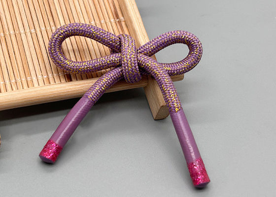 Cortar Impresión de logotipo Cordón de dibujo elástico con acabado de silicona Por técnicas impresas