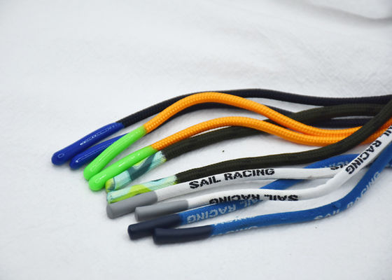 Cordón del lazo del poliéster del SGS 3m m 4m m 5m m con extremidades del final de la bala del silicón